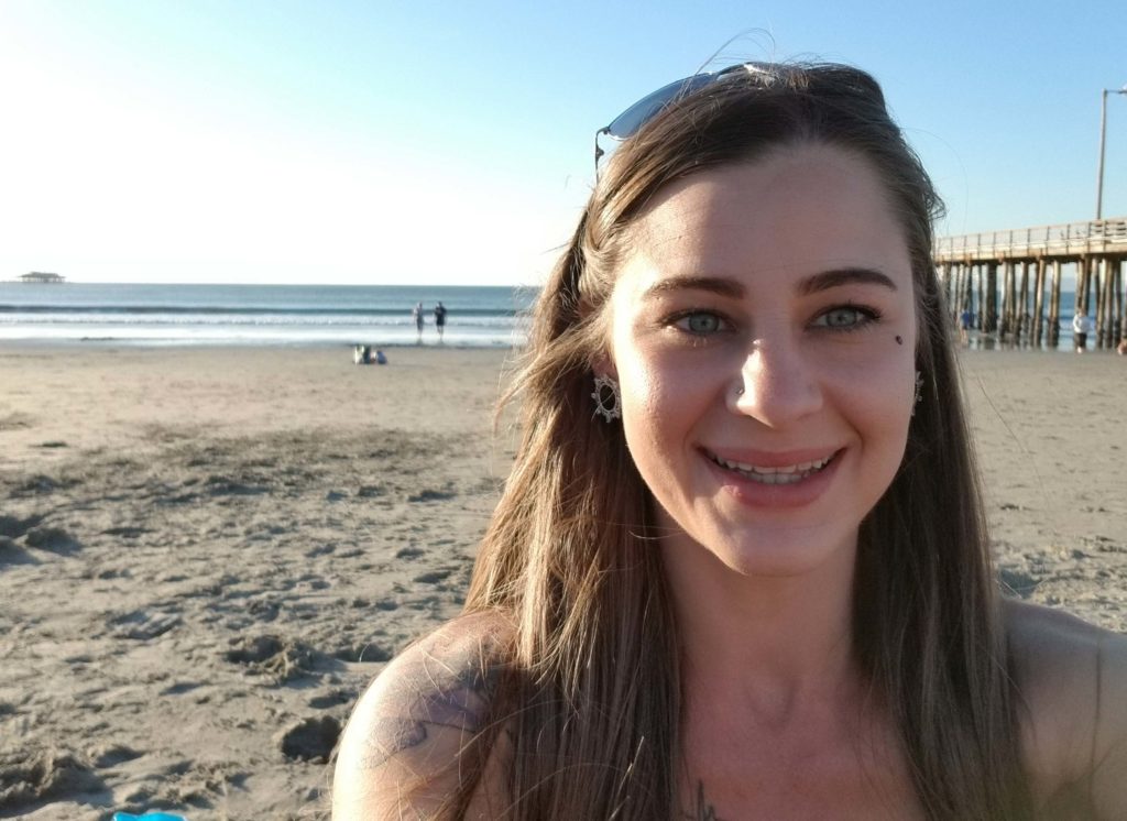 Kristina Selfie at the beach